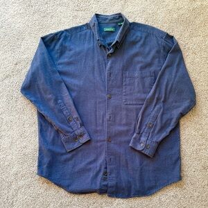 Orvis Men's Navy Flannel Shirt